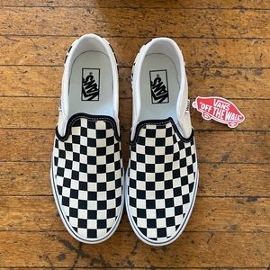 NWT Checkered Vans